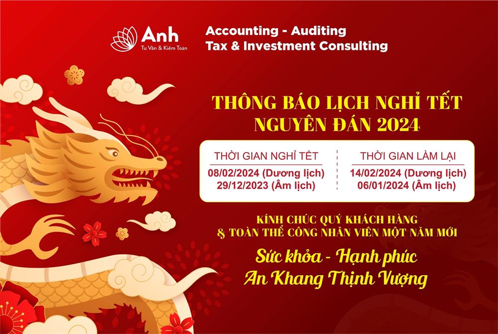 Thông Báo Lịch Nghỉ Tết Nguyên Đán 2024